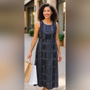 Talbots Paisley Bandana Maxi Dress 16 P